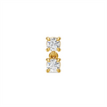 9ct Yellow Gold Single Lab Grown Diamond Dangle Earring