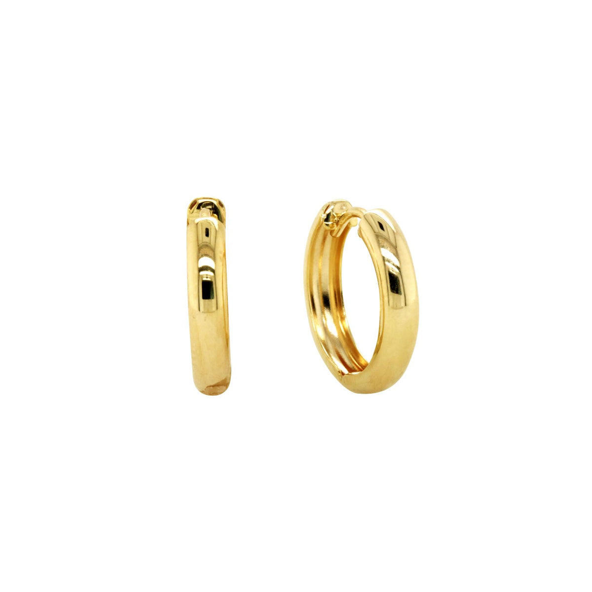 9ct Silver Filled Plain Huggies