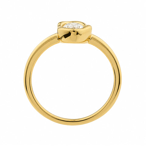 Gold Vermeil 22ct Organic Lab Grown Diamond Ring - alternate view