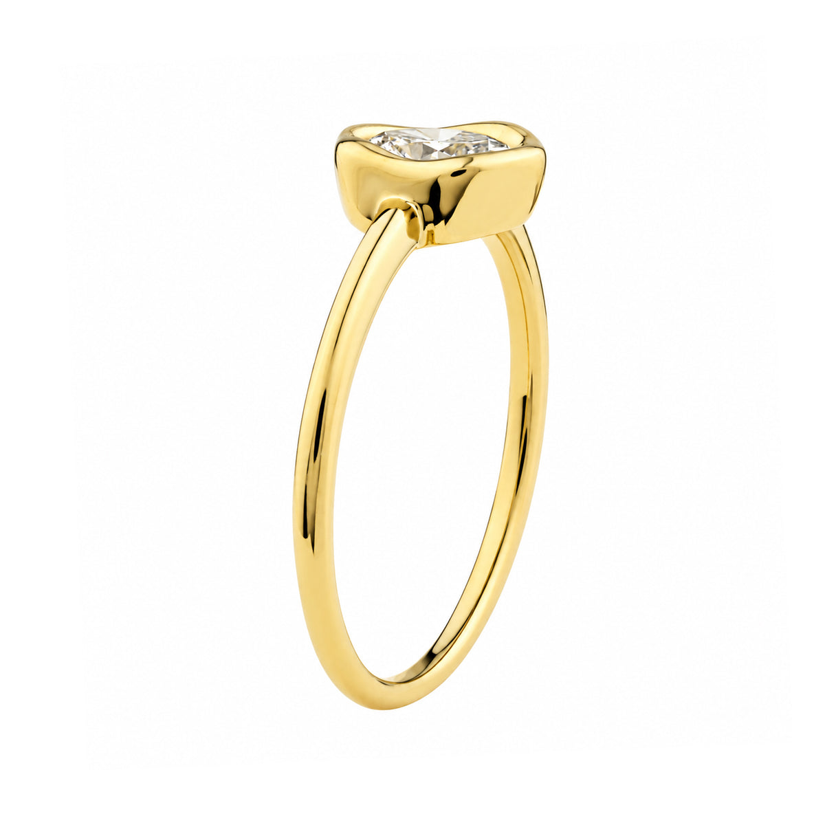 Gold Vermeil 22ct Organic Lab Grown Diamond Ring