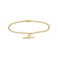 Gold Vermeil 22ct Belcher Fob Bracelet
