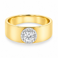 0.52ct Round Lab Grown Diamond Ring