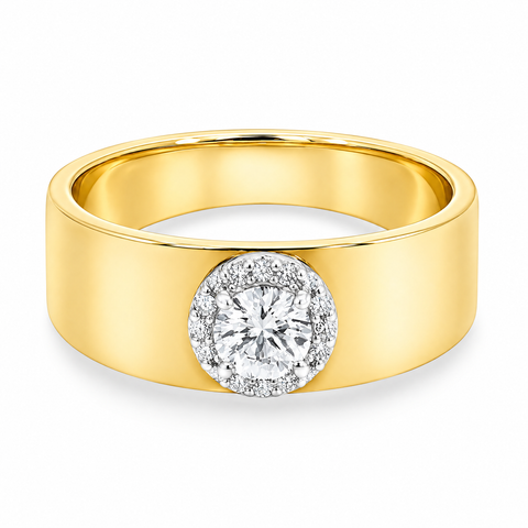 0.52ct Round Lab Grown Diamond Ring