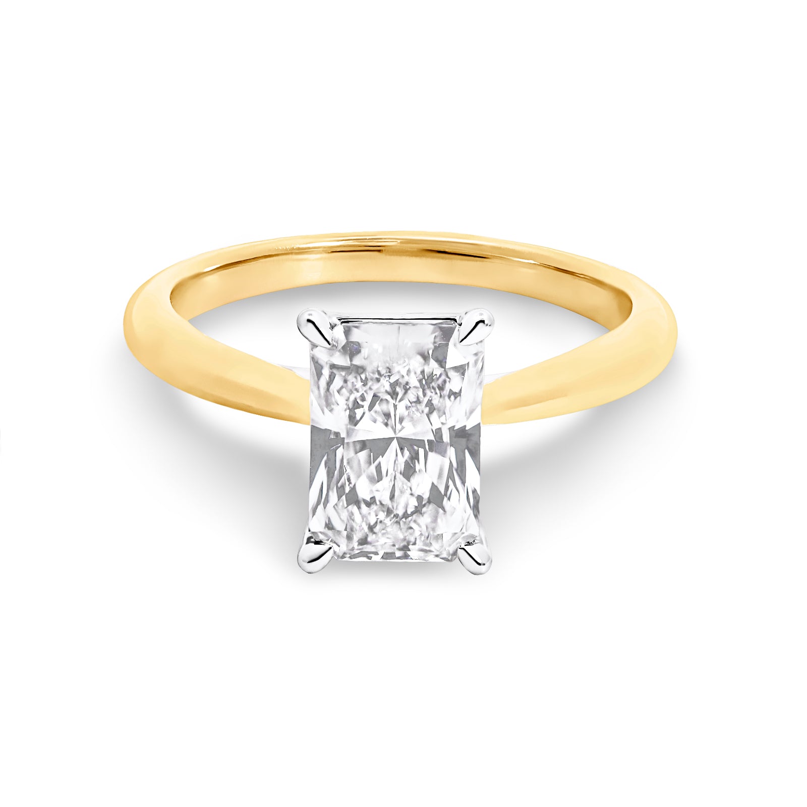 The Cate | 1.79ct Radiant Lab Grown Diamond Engagement Ring