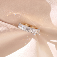 18ct Two Tone Lab Grown Diamond Wedding Ring