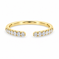 9ct Yellow Gold Lab Grown Diamond Open Ring