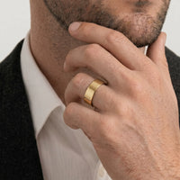 9ct Yellow Gold Mens Wedding Ring