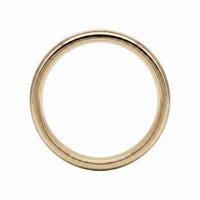 Men's 9ct Yellow Gold And Titanium Geometric Patterned Wedding Ring