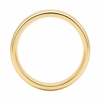 Men's 9ct Yellow Gold And Titanium Geometric Patterned Wedding Ring