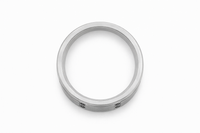 Men's Titanium And Black Diamond Wedding Ring