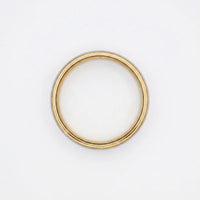 Men's 9ct Yellow Gold And Titanium Wedding Ring