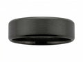 Men's Black Zirconium Wedding Ring