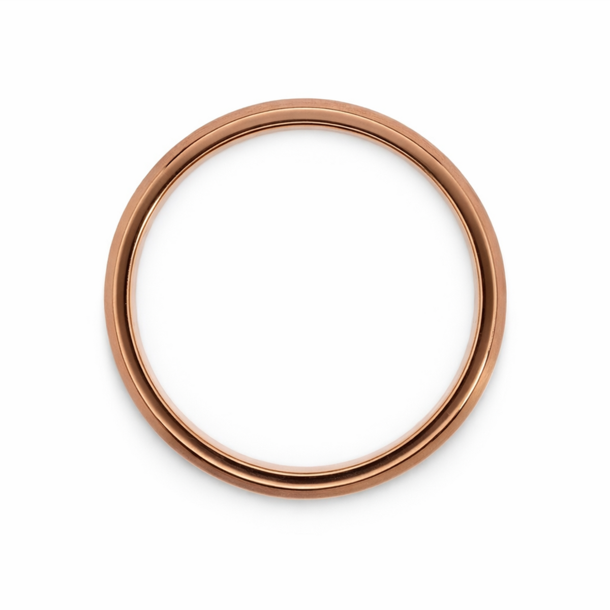 Men's 9ct Rose Gold And Carbon Fibre Wedding Ring