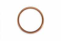 Men's 9ct Rose Gold And Carbon Fibre Wedding Ring