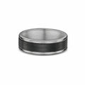 Men's Titanium And Carbon Fibre Wedding Ring