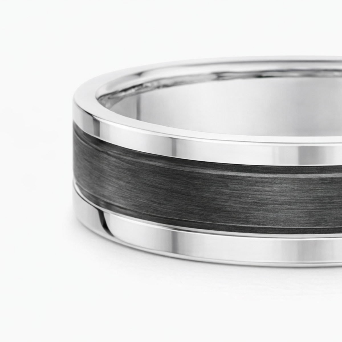 Titanium And Carbon Fibre Men's Wedding Ring
