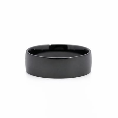 Men's Zirconium Wedding Ring
