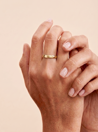 Ladies 9ct Yellow Gold Solid Plain Wedding Ring
