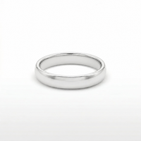 Men's Sterling Silver Plain Wedding Ring