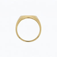 9ct Yellow Gold Men's Large Round Signet Ring