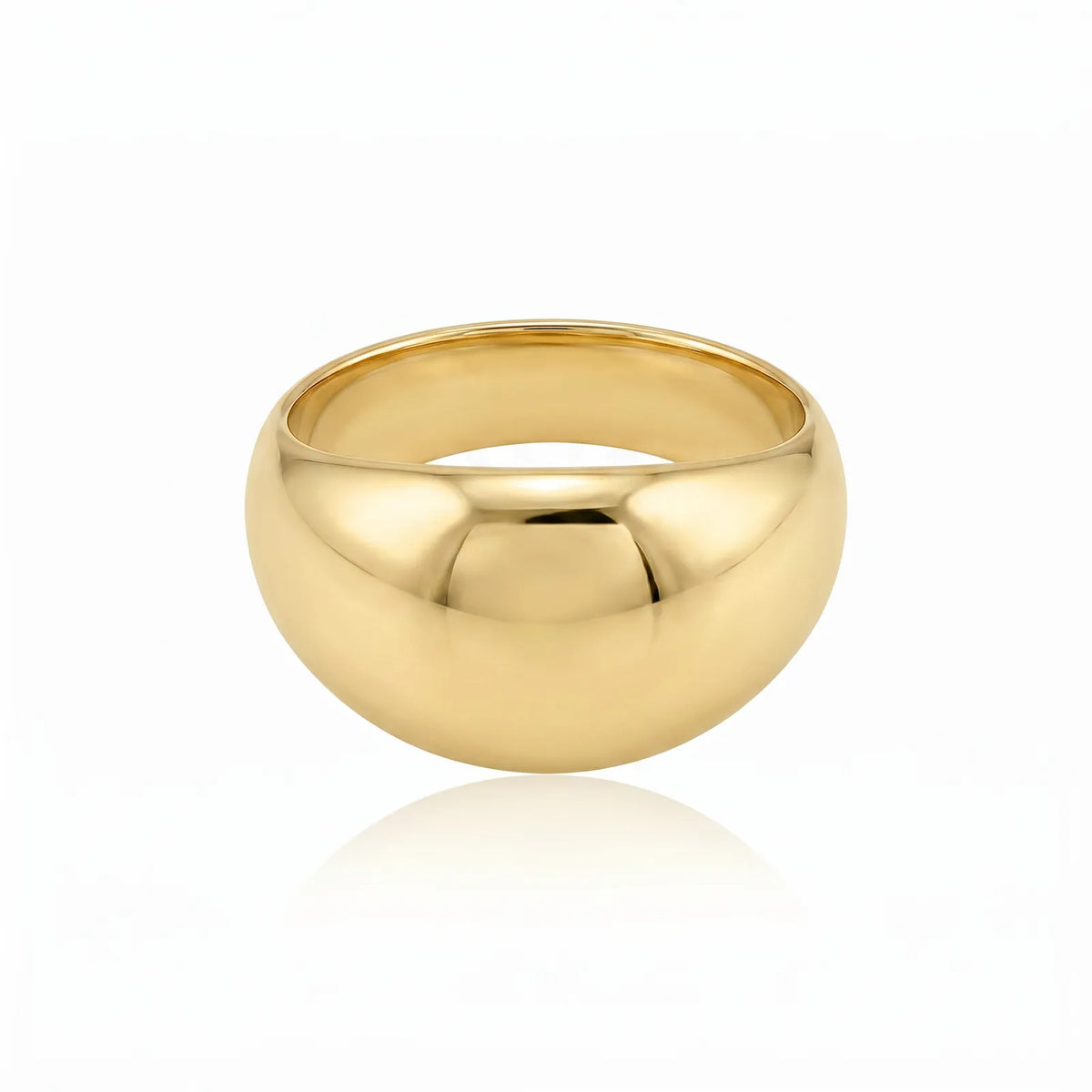 9ct Yellow Gold Polished Dome Ring