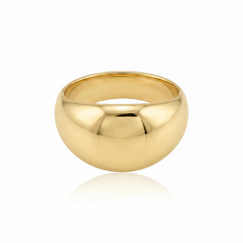 9ct Yellow Gold Polished Dome Ring