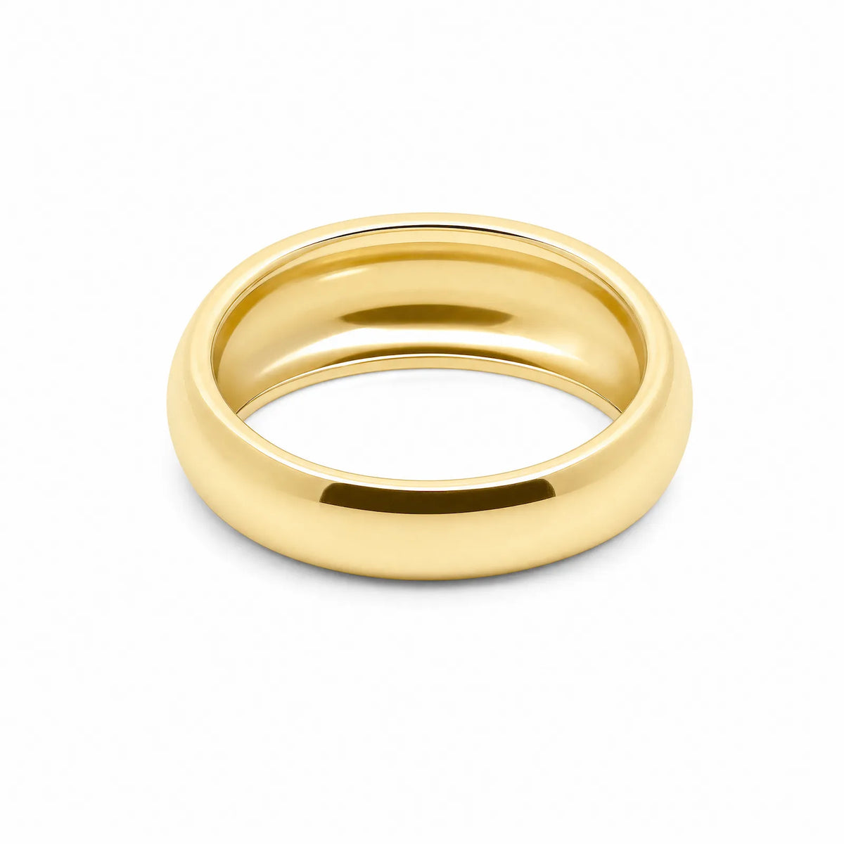 9ct Yellow Gold Narrow Dome Dress Ring