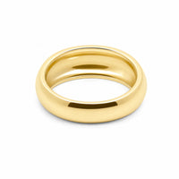 9ct Yellow Gold Narrow Dome Dress Ring