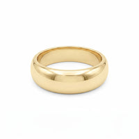 9ct Yellow Gold Narrow Dome Dress Ring