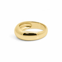 9ct Yellow Gold Narrow Dome Dress Ring