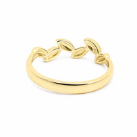 9ct Yellow Gold Leaf Design Ring