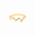 9ct Yellow Gold Leaf Design Ring