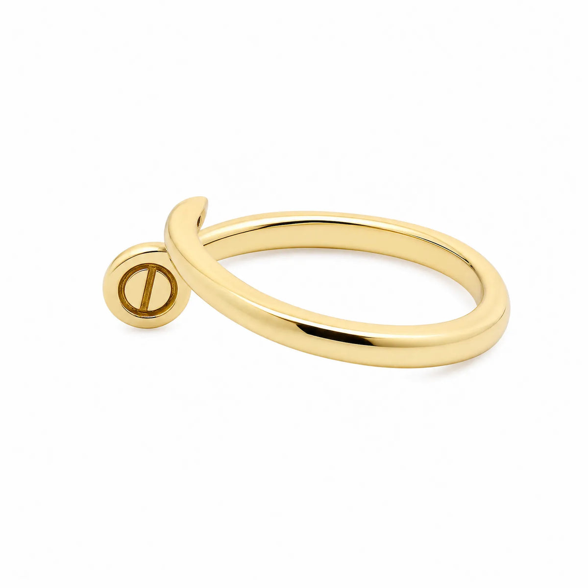 9ct Yellow Gold Nail Design Ring