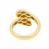 9ct Yellow Gold Chunky Dome Wrap Ring