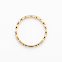 9ct Yellow Gold Fine Twist Design Stacker Ring