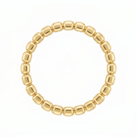 9ct Yellow Gold Ribbed Ladies Wedding Ring