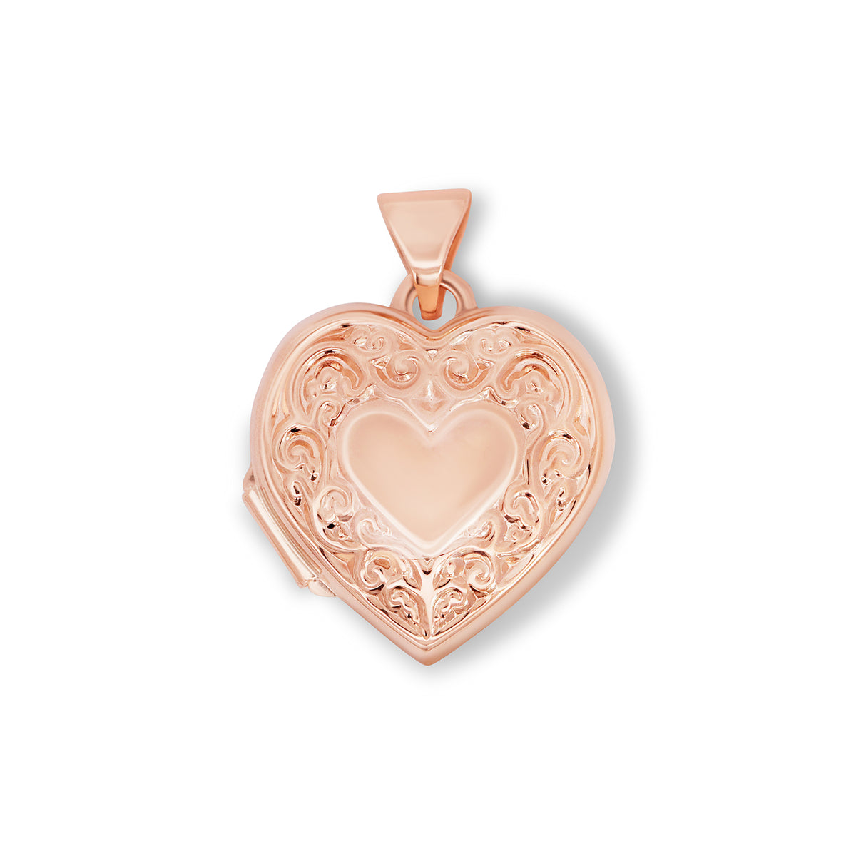 9ct Rose Gold Heart Locket