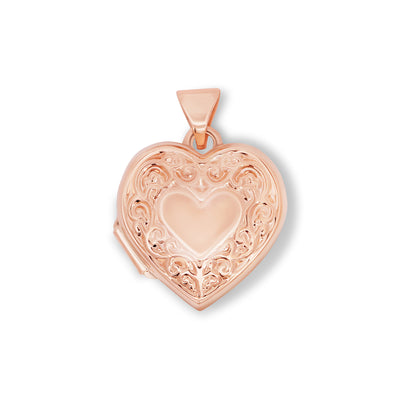 9ct Rose Gold Heart Locket