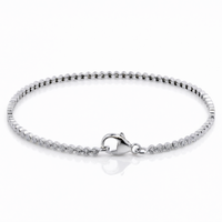 9ct White Gold 1.00ct Diamond Tennis Bracelet