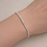 9ct White Gold 1.00ct Diamond Tennis Bracelet
