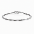 9ct White Gold 1.90ct Lab Grown Diamond Tennis Bracelet