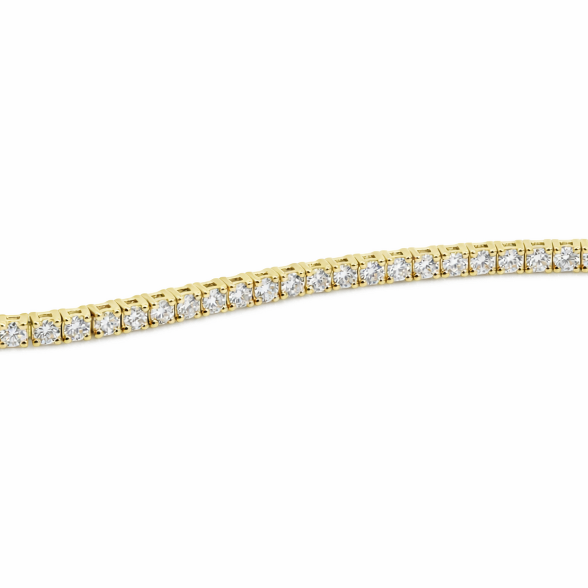 9ct Yellow Gold 3.00ct Lab Grown Diamond Tennis Bracelet
