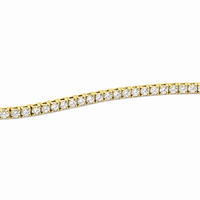 9ct Yellow Gold 3.00ct Lab Grown Diamond Tennis Bracelet