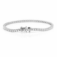 9ct White Gold 5.00ct Lab Grown Diamond Tennis Bracelet