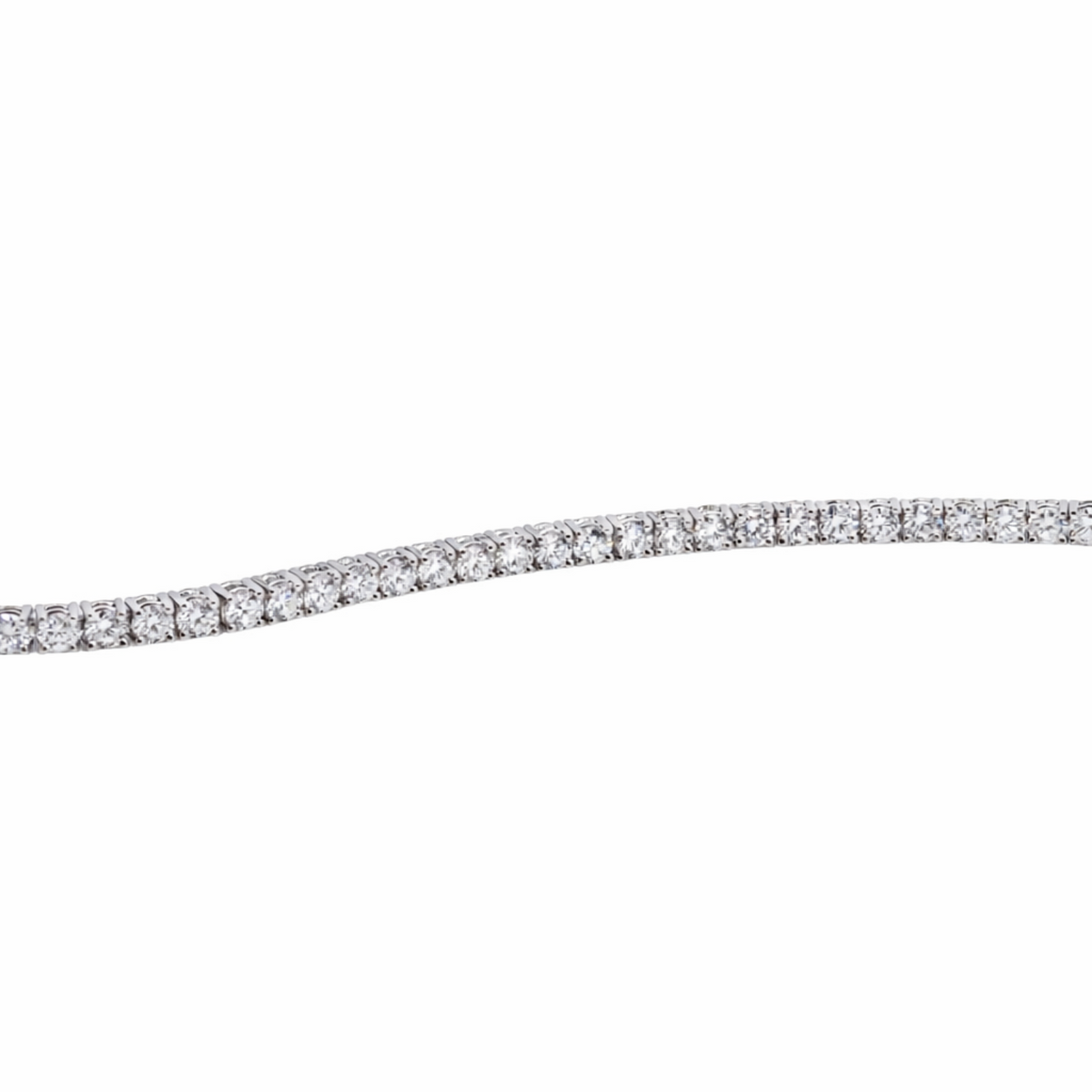 9ct White Gold 5.00ct Lab Grown Diamond Tennis Bracelet