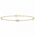 9ct Yellow Gold Stationed Lab Grown Diamond Bracelet