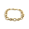 9ct Yellow Gold Silver Filled Fancy Bracelet