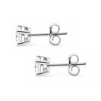 9ct White Gold 1.00ct Lab Grown Diamond Stud Earrings