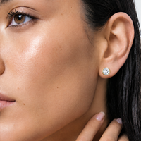 The Bronte | 1.57ct Round Bezel Set Lab Grown Diamond Stud Earrings