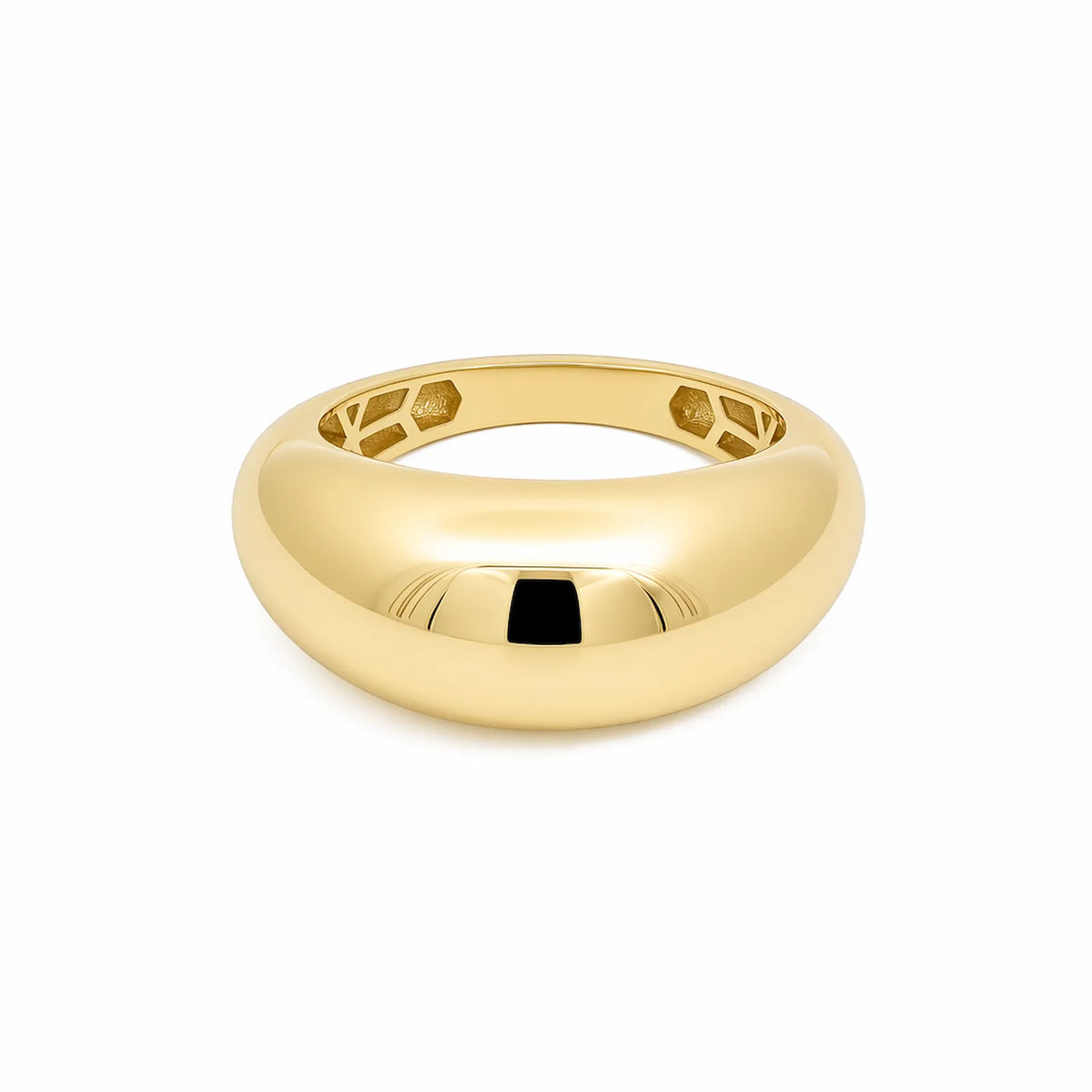 9ct Yellow Gold Domed Dress Ring